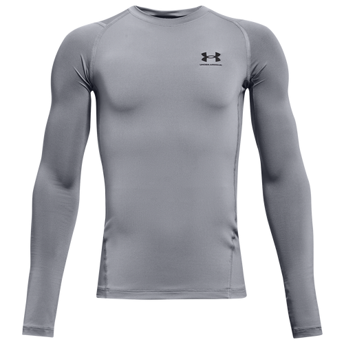 

Boys Under Armour Under Armour HG Armour Long Sleeve Tee - Boys' Grade School Black/Black Size L