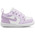 Jordan AJ 1 Low  - Girls' Toddler White/Barely Grape
