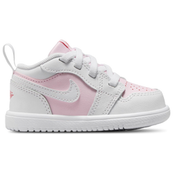 Girls' Toddler - Jordan AJ 1 Low  - White/Red/Pink Foam