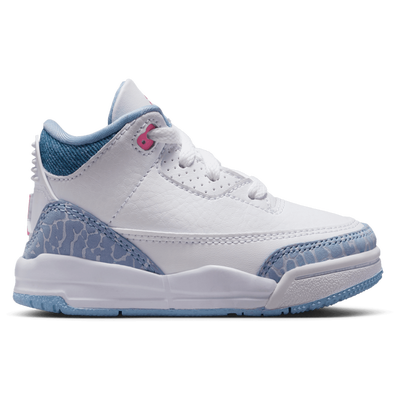 Jordan Toddler Retro 3 - WHITE/PINK GLOW/COBALT BLISS