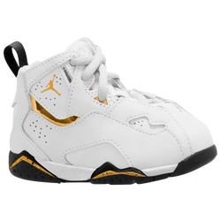 Boys' Toddler - Jordan True Flight - White/Black/Yellow Ochre