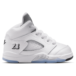Boys' Toddler - Jordan 5 Retro OG - Black/Silver/White