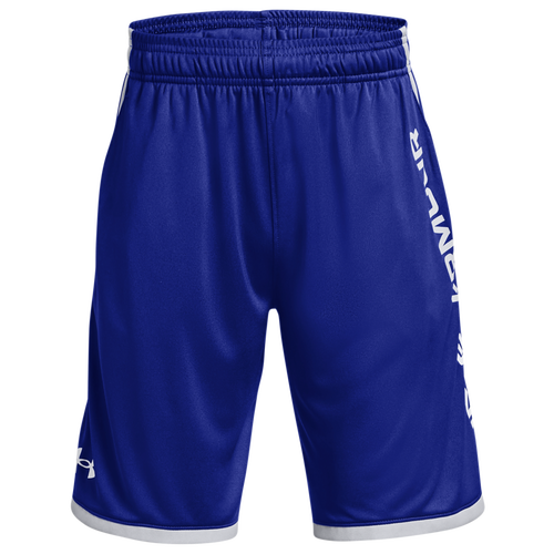

Boys Under Armour Under Armour Stunt 3 Shorts - Boys' Grade School Royal/Mod Gray/White Size XS