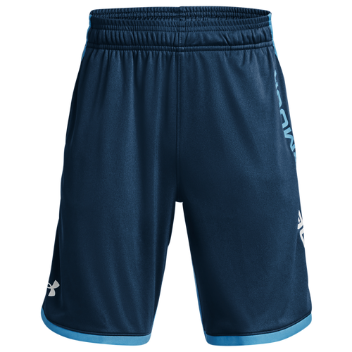 

Boys Under Armour Under Armour Stunt 3 Shorts - Boys' Grade School Petrol Blue/Capri/White Size S