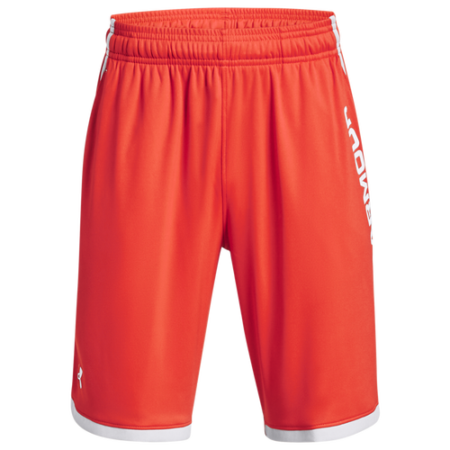 

Boys Under Armour Under Armour Stunt 3.0 Printed Shorts - Boys' Grade School Ghost Gray/Radio Red/White Size M