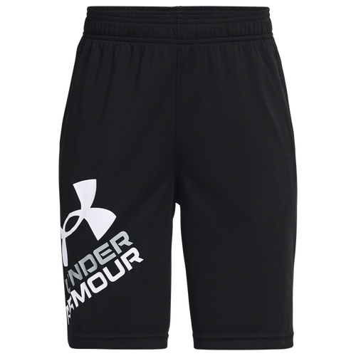 

Under Armour Boys Under Armour Prototype 2.0 Logo Shorts - Boys' Grade School Black/White Size XS