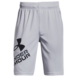 Boys' Grade School - Under Armour Prototype 2.0 Logo Shorts - Black/Mod Grey