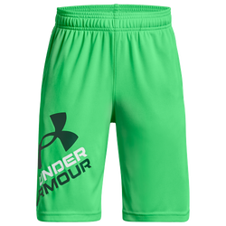 Boys' Grade School - Under Armour Prototype 2.0 Logo Shorts - Green Screen/Greenwood