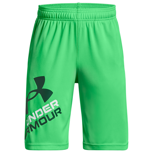 

Boys Under Armour Under Armour Prototype 2.0 Logo Shorts - Boys' Grade School Green Screen/Greenwood Size L