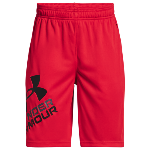 

Under Armour Boys Under Armour Prototype 2.0 Logo Shorts - Boys' Grade School Black/Red Size XS