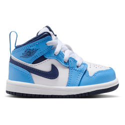 Boys' Toddler - Jordan AJ 1 Mid - Navy/Blue/White