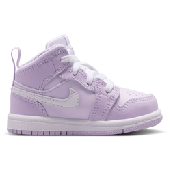 Girls' Toddler - Jordan AJ 1 Mid - Purple/White