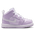 Jordan AJ 1 Mid - Girls' Toddler Purple/White