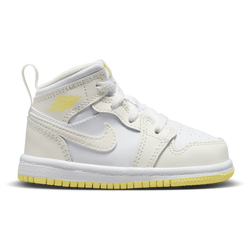 Boys' Toddler - Jordan AJ1 Mid  - White/Laser Orange/White