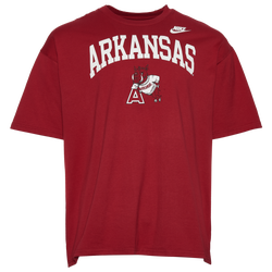 Men's - Nike Arkansas Wordmark Logo Short-Sleeve T-Shirt - Red
