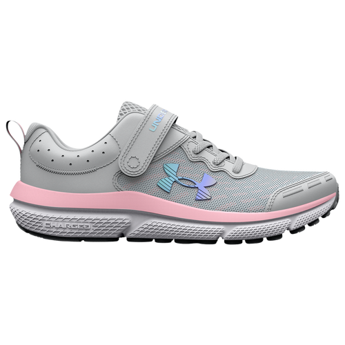 

Under Armour Girls Under Armour Charged Assert 10 - Girls' Preschool Running Shoes Halo Grey/Pink Size 13.0