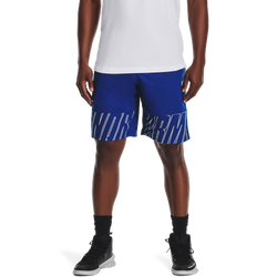 Men's - Under Armour Baseline Speed 10" Shorts - Royal/White
