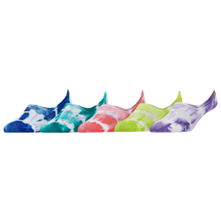 Women's - CSG 5 Pack Bold Tie-Dye Footie  - Multi/Multi