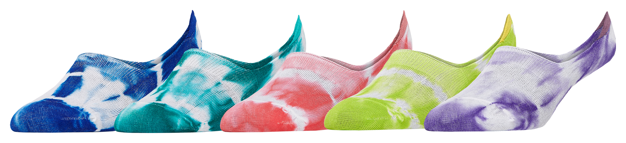 CSG 5 Pack Bold Tie-Dye Footie