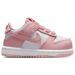 Girls' Toddler - Nike Dunk Low  - White/Pink Glaze