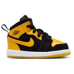 Boys' Toddler - Jordan Mid 1 SE  - Black/Yellow