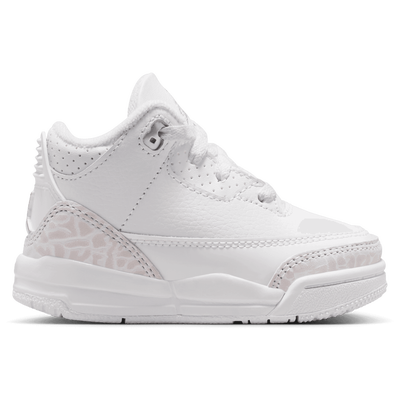 Toddler Jordan Retro 3 - WHITE/METALLIC SILVER/WHITE