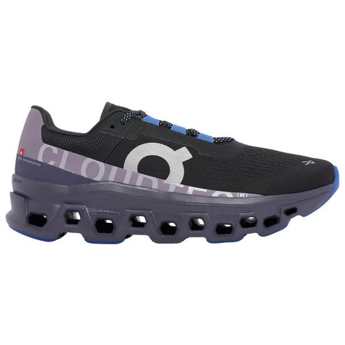 

On Mens On Cloudmonster - Mens Running Shoes Black/Grey Size 10.5
