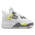 Jordan Retro 4 - Garçons, bambin Blanc/Jaune