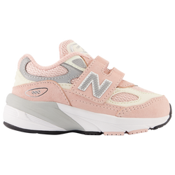 Girls' Toddler - New Balance 990 V6 - White/Pink/Grey