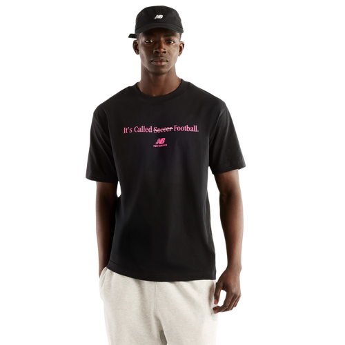 New Balance Mens Football T-Shirt - - Black / Black