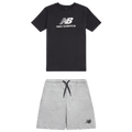 New Balance T-Shirt Short Set - New Balance Black/Gray