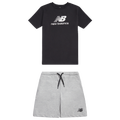 New Balance T-Shirt Short Set - New Balance Black/Gray