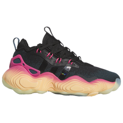 Boys' Grade School - adidas Trae Young 3  - Acid Orange/Acid Orange/Acid Orange/Core Black