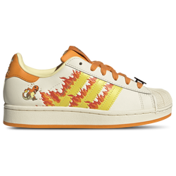 Boys' Grade School - adidas Originals Superstar II Pokémon  - Cream White/Shock Yellow/Bright Orange