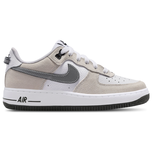 Nike Boys Air Force 1 '07 LV8 AS - Boy's Grade School Basketball Shoes Size 07.0 - White/Metallic Cool Gray/Black