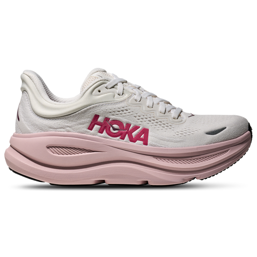 WOMENS - HOKA Bondi 9 - White/Pink Opal