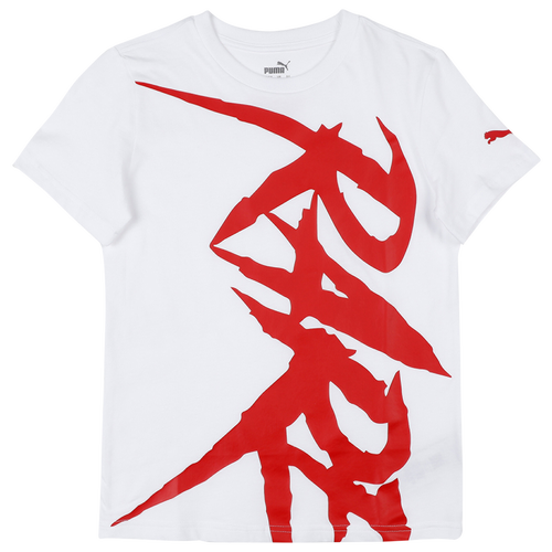 

PUMA Boys PUMA x Melo Short Sleeve Graphic T-Shirt - Boys' Grade School White/Red Size M