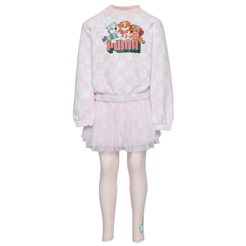 

Girls Preschool PUMA PUMA Paw Patrol Crew Leggings Set - Girls' Preschool Pink/White Size 6X