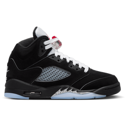 Boys' Grade School - Jordan Retro 5 - Black/White