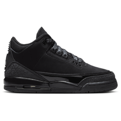 Boys' Grade School - Jordan Retro 3  - Black/Black