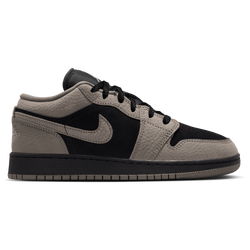 Boys' Grade School - Jordan AJ 1 Low  - Black/Olive Grey/Light Wild Mango