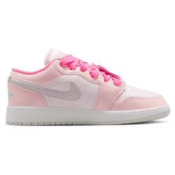 Girls' Grade School - Jordan Air Jordan 1 Low SE - Pink/Orange/Blue