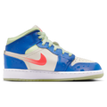 Jordan AJ 1 Mid - Jordan Blue/Tan Volt