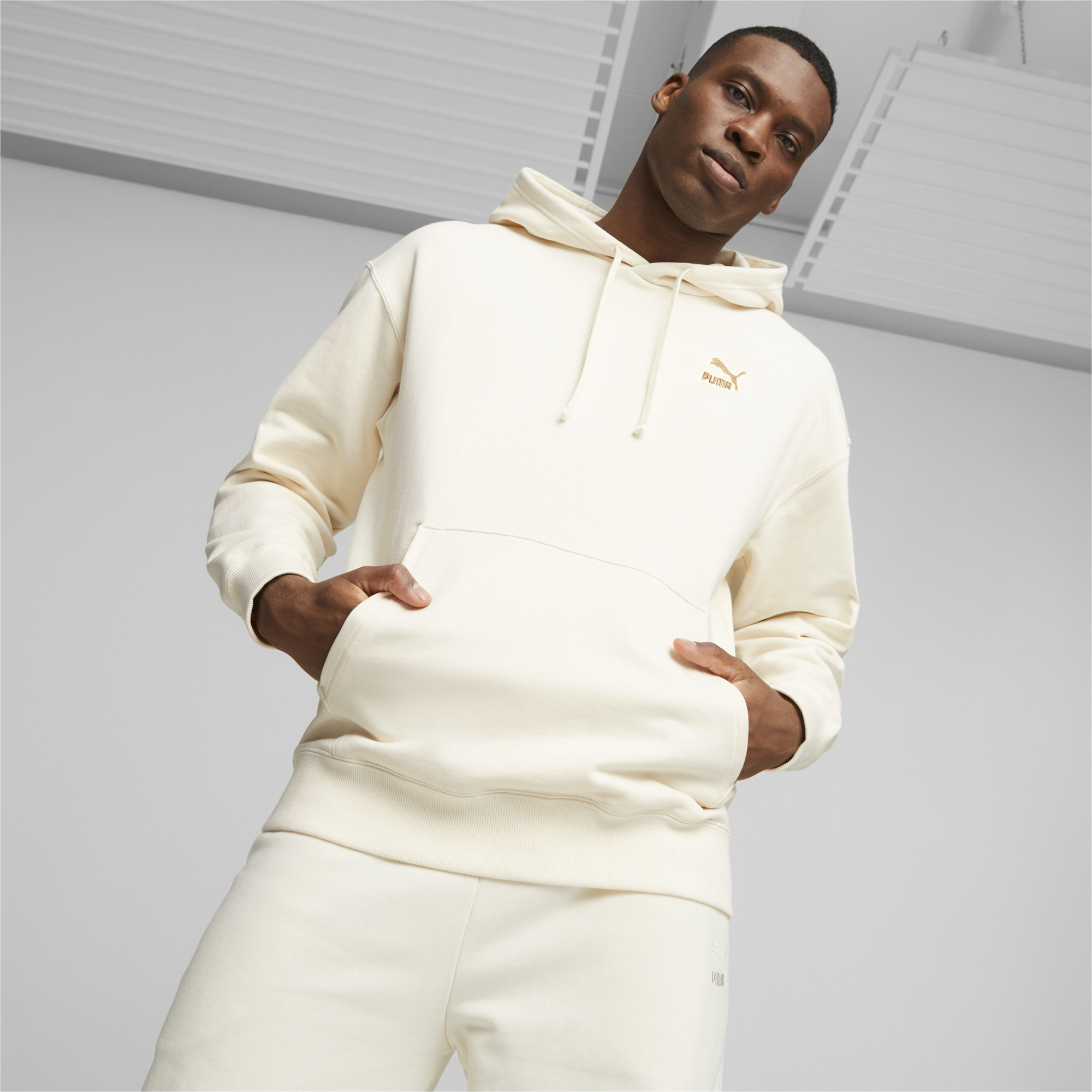 Beige 2025 puma hoodie