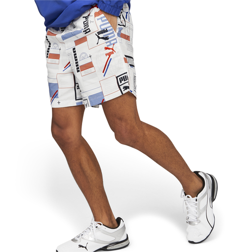 

PUMA Mens PUMA Classics Gen. AOP Shorts - Mens White/Multi Size M