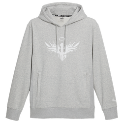 Men's - PUMA Melo Different Hoodie - Black/White/Light Grey Heather