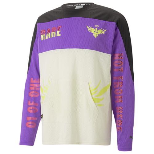 

PUMA Mens PUMA Melo Be You Moto Jersey - Mens Pristine/Purple Size S