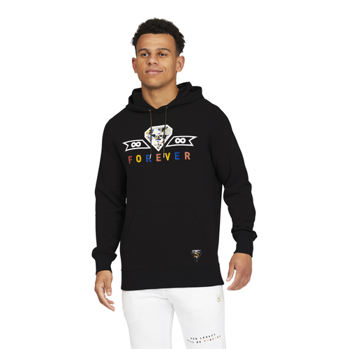 

PUMA Mens PUMA Classics Forever Diamond Pullover Hoodie - Mens White/Black Size M