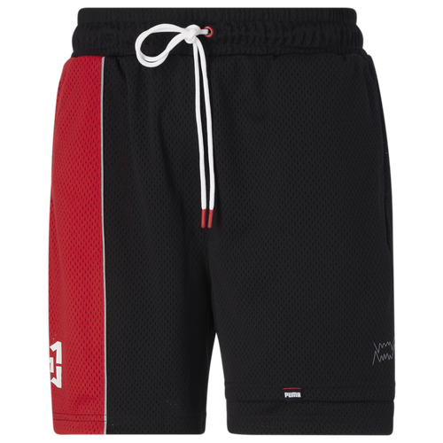 

PUMA Mens PUMA Mikey AAO Ralph Short - Mens Black/Red Size L