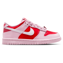 Filles, Scolaire - Nike Dunk de la Saint-Valentin à tige basse - Blanc sommet/Mousse rose/Rouge